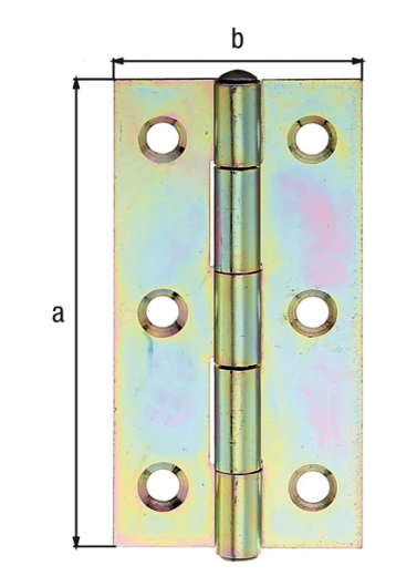 Scharnier, schmal 70x35x1